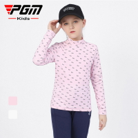 PGM兒童高爾夫衣服長袖T恤女童秋冬打底衫高爾夫服裝運動服