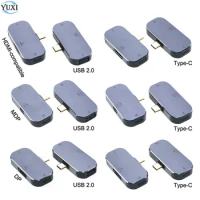 YuXi 3 in 1 USB Type C Hub to HDMI-compatible Port Mini DisplayPort DP USB 2.0 Adapter Hard Drive Docking Station Hard Disk