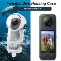 For Insta360 X4 Invisible Dive Case Waterproof Housing Cover for Insta360 X4 Underwater 50M Dive She