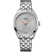 MIDO 美度 官方授權 Belluna Royal真鑽機械女錶 M0243071107600/35mm