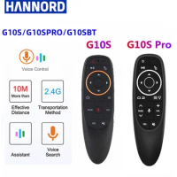 Hannord G10S Air Mouse Voice Remote Control G10SPRO G10BTS G10SPROBT Gyroscope IR Learning for Android TV BOX