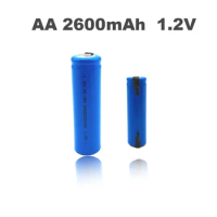 1.2v aa rechargeable battery 2600mah 2a nickel hydrogen nickel hydrogen battery shell blue with guide pin Braun electric shaver