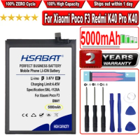 HSABAT 5000mAh BM4Y Battery for Xiaomi Poco F3 Redmi K40 Pro K40 Pro