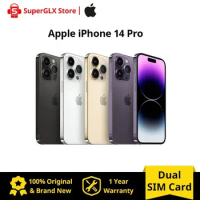 Original Apple iPhone 14 Pro iOS 16 Apple A16 Bionic 1TB/512GB/256GB/128GB ROM 6GB RAM Dual SIM IP68 dust/water Resistant NFC