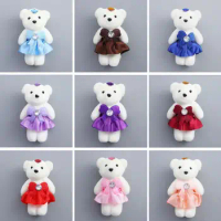 Valentine's Day Mini Hard foam Plush Animal Cartoon Decoration Bouquet Bear Kid Toys Plush Doll Small Teddy Bear