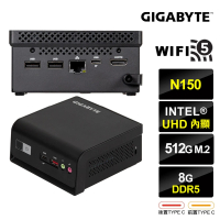 【技嘉平台】BRIX 四核{天璇U35B} 迷你電腦(N150/8G/512GB M.2)