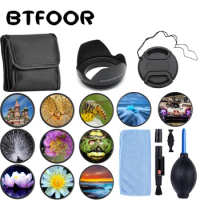 BTFOOR Close Up Gnd Uv Cpl Nd Filter 49 52 55 58 67 72 77 82 Mm for Camera Canon Lens Eos M50 600d Nikon D3200 D3500 Sony A6000