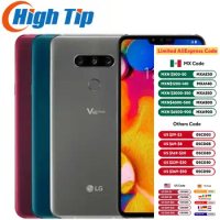 Original LG V40 ThinQ 4G V405UA V409N LTE Mobile Phone 6.4'' 6GB RAM 64GB/128GB ROM 16MP Single/Dual SIM Fingerprint CellPhone