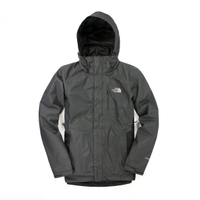 美國百分百【全新真品】The North Face 外套 TNF 連帽外套 夾克 兩件式 鋪棉 Hyvent 灰 S 男衣 B965