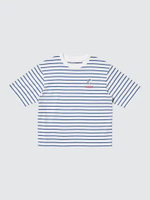 UNIQLO GIRLS kaos anak perempuan SNOOPY Peanuts UT T-Shirt Oversized BLUE 130