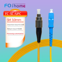 FC-SC /UPC 2M Fiber Optic Patch Cord Single Mode Fiber Patch Cables 3.0mm LSZH CORE Bend Insensitive Fiber Patch Cable jumper