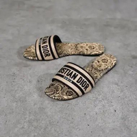 Sandal CHRISTIAN DIOR DWAY RAFIA GOLD SANDAL 100% ORIGINAL 39