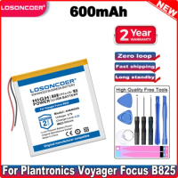 LOSONCOER 600mAh AHB403029 Battery For Plantronics Voyager Focus B825 Bluetooth Earphone headset Batteries