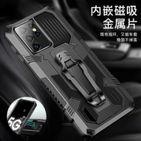 For Samsung Galaxy S22 Ultra S21 FE Case Shockproof Belt Clip Shell Note 10 Plus 20 Rugged Armor Kickstand Back Cover