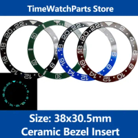 Ceramic Bezel Insert For SKX007 Luminous Bezel Insert 38x30.5mm Insert SKX009 SRPD Watch Cases Seiko Men Watch Mod Parts