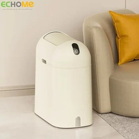 ECHOME 9L Smart Sensor Trash Can Kitchen Bathroom Toilet Garbage Bin with Lid Recycling Waterproof Narrow Household Waste Bins