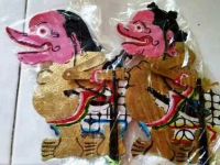 Wayang Kulit Tpkoh Togog belung 30cm