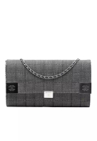 Chanel 二手香奈兒 CC 巧克力棒牛仔鏈翻蓋包