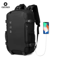 OZUKO New Large capacity Backpacks 15.6 inch Laptop Men Backpack Outdoor Backpack Teenager Male Waterproof Travel Bag Mochilas