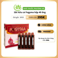 FOGYMA dung dịch uống hộp lớn 8 vỉ x 5 ống. Bổ sung sắt dạng nước