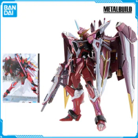 In Stock Bandai METAL BUILD Gundam SEED ZGMF-X09A Justice Gundam Original Anime Figure Model Toys Action Figures Collection Doll