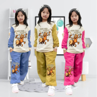 Setela Anak Perempuan Anomali Tung Tung Sahur Bedug Terbaru Usia 5-12 Tahun One Set Baju Dan Celana 