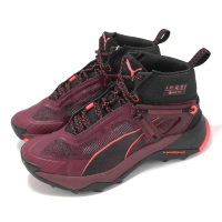 【PUMA】越野跑鞋 Explore Nitro Mid GTX Wns 女鞋 紅黑 防水 雙層中底 抓地 戶外(377861-03)