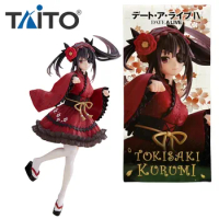 TAITO Genuine DATE A LIVE Anime Figure Tokisaki Kurumi Japanese Gothic Action Toys for Kids Gift Collectible Model Ornaments
