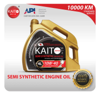 KAITO JAPAN 10W40 Semi Synthetic Engine Oil CJ4-SN 4L Minyak Hitam Kereta For Toyota Honda Perodua P