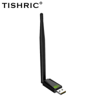 TISHRIC 150M Drive Free Wireless Network Card Wifi Antenna USB Wifi Adapter 802.11N USB2.0 External Wi-fi Adapter For Desktop