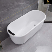 泡澡桶獨立浴缸水療專用加深加厚耐高溫壓克力雙層保溫家用小戶型獨立式浴缸浴盆
