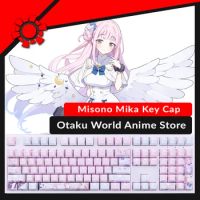 Blue Archive Misono Mika Cool Keycap Otaku Game Cosplay Props Accessories Gift Fashion Anime Game Keycaps Keyboard Decoration