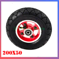Electric Scooter 200x50 inner tube outer tire with wheel hub for Razor Scooter E100 E150 E200 eSpark Crazy Cart scooters