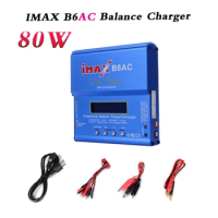 IMAX B6 AC B6AC 80W 6A Lipo NiMH 3S/4S/5S RC Battery Balance Charger with Built-in AC Adapter EU/US Plug Supply Wire