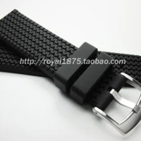 20mm 21mm Black Tire pattern strap watch accessories are suitable for Samsung Seiko Casio smart watch TPU rubber strap