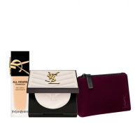 【YSL】官方直營 恆久完美高光午夜底妝組(恆久完美立體高光餅+午夜粉底)