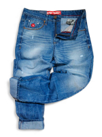 CELANA JEANS PANJANG PRIA EXMAN DENIM REGULER SNOW BLUE MODEL VARIASI KEKINIAN CODE EXM04S
