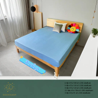 พร้อมส่งจากไทย Plain Colored Bed Sheets Single Bed Sheets in Sizes 6, 5, 4, 3.5 and 3 Feet, Fastened