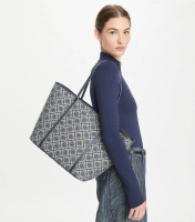 湯麗柏琦 - Tory Burch T Monogram拉鍊手提包 166416-405 1pc