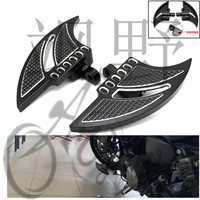 摩托車改裝CNC鋁合金后腳踏腳蹬 適用于哈雷軟尾運動XL 883 1200