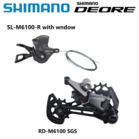 SHIMANO DEORE SLX XT XTR M6100 M7100 M8100 M9100 12 Speed Shifter Rear Derailleur Original For Mountain Bikes Kit