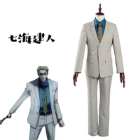 Kostum cosplay Jujutsu Kaisen, kostum cosplay Nanami Kento, kostum cosplay lelaki, kostum cosplay an