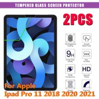2 Pcs 9H Tempered Glass for IPad Pro 11 2021 A2337 Tablet Full Coverage Protective Film for Ipad Pro 11 2018 2020 Glass Film