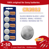 Original For SONY 220mAh CR2032 DL2032 ECR2032 Lithium Battery For Watch Toy Calculator Car Key Remote Control Button Coin Cells