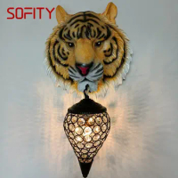 BUNNY Modern Wall Lamp LED Creative American Tiger Sconce Lights For Home Living Room Bedroom Bedside Porch Decor
