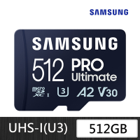 SAMSUNG 三星PRO Ultimate microSDXC UHS-I U3 A2 V30 512GB記憶卡 公司貨 (MB-MY512SA)