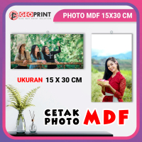 GEOPRINT CETAK FOTO KAYU MDF 15X30 CM HIASAN DINDING CUSTOM FOTO SENDIRI BAHAN MDF 6 MM LAMINASI GLO