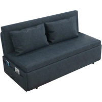 Sofa Bed Push-pull Foldable Multi-functional Single Bedroom Small Apartment Wash-free Technology Cloth Modern Storage