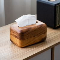 南美胡桃木紙巾盒輕奢木質客廳茶幾桌面抽紙盒創意實木收納盒批發