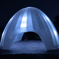 Trade show White Led Inflatable Air Dome Tent Inflatable Igloo tent for Exhibition